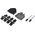 MH Connectors MHDTZK-BK Series Zinc D Sub Backshell, 15 Way, Strain Relief