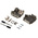 ERNI KSG 200 Series Nickel Plated Right Angle D Sub Backshell, 15 Way