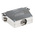 FCT from Molex FMK Series Die Cast Zinc D Sub Backshell, 37 Way, Strain Relief