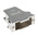 FCT from Molex FMK Series Die Cast Zinc Angled D Sub Backshell, 15 Way, Strain Relief