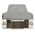 FCT from Molex FMK Series Die Cast Zinc Angled D Sub Backshell, 15 Way, Strain Relief