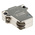 FCT from Molex FMK Series Die Cast Zinc Angled D Sub Backshell, 15 Way, Strain Relief
