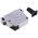 FCT from Molex FMK Series Die Cast Zinc Angled D Sub Backshell, 37 Way, Strain Relief