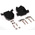 MH Connectors MHCCOV Series ABS D Sub Backshell, 15 Way, Strain Relief