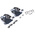MH Connectors MHCCOV-MP Series ABS D Sub Backshell, 25 Way, Strain Relief
