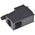 MH Connectors MHDSSK-T/P Series ABS Angled, Straight D Sub Backshell, 9 Way, Strain Relief