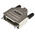 TE Connectivity ADK Series Zinc D Sub Backshell, 15 Way, Strain Relief