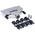 TE Connectivity ADK Series Zinc D Sub Backshell, 37 Way, Strain Relief