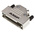 TE Connectivity ADK Series Zinc Angled D Sub Backshell, 25 Way, Strain Relief