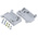 TE Connectivity Amplimite HD-20 Series Thermoplastic D Sub Backshell, 15 Way