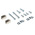 MH Connectors MHTRI-M Series ABS Angled, Straight D Sub Backshell, 9 Way, Strain Relief