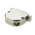 TE Connectivity Amplimite HD-20 Series GD-Zn Angled D Sub Backshell, 25 Way