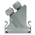 Phoenix Contact VS-25-SET-STD Series Polyamide 45 ° D Sub Backshell, 25 Way