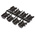 TE Connectivity ADK Series Zinc Angled D Sub Backshell, 9 Way, Strain Relief