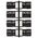 TE Connectivity ADK Series Zinc Angled D Sub Backshell, 9 Way, Strain Relief
