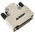 TE Connectivity ADK Series Zinc Angled D Sub Backshell, 15 Way, Strain Relief
