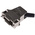 Harting D-sub Series Metal Right Angle D Sub Backshell, 15 Way, Strain Relief