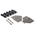 HARTING D-sub Series Metal D Sub Backshell, 25 Way