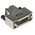 Amphenol ICC 8655MHR Series Die Cast Zinc Angled D Sub Backshell, 15 Way, Strain Relief