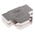 Amphenol ICC 8655MHR Series Die Cast Zinc Angled D Sub Backshell, 25 Way, Strain Relief