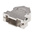 FCT from Molex FMD Series Die Cast Zinc Angled D Sub Backshell, 15 Way, Strain Relief