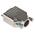MH Connectors MHDTZK-RA Series Zinc D Sub Backshell, 9 Way, Strain Relief