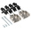 MH Connectors MHDTZK-RA Series Zinc D Sub Backshell, 9 Way, Strain Relief