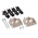 MH Connectors MHDTZK-RA Series Zinc D Sub Backshell, 15 Way, Strain Relief