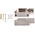 MH Connectors MHDCMR Series Zinc Right Angle D Sub Backshell, 25 Way, Strain Relief