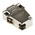 Phoenix Contact DSSC Series Die Cast Zinc Right Angle D Sub Backshell, 9 Way, Strain Relief