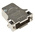 Phoenix Contact DSSC Series Die Cast Zinc Right Angle D Sub Backshell, 15 Way, Strain Relief