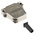 Phoenix Contact DSSC Series Die Cast Zinc Right Angle D Sub Backshell, 25 Way, Strain Relief
