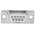Amphenol ICC 9 Way Panel Mount D-sub Connector Socket, 2.74mm Pitch