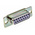 RS PRO 15 Way Panel Mount D-sub Connector Socket