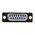 RS PRO 15 Way Panel Mount D-sub Connector Socket