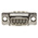 Amphenol FCI 9 Way Panel Mount D-sub Connector Plug, 2.74mm Pitch