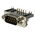 RS PRO 9 Way Right Angle Through Hole D-sub Connector Plug