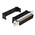 RS PRO 25 Way Cable Mount D-sub Connector Plug, 2.77mm Pitch