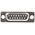 HARTING 15 Way Cable Mount D-sub Connector Socket
