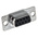 MH Connectors MHDM 9 Way Cable Mount D-sub Connector Socket, 2.77mm Pitch