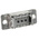 3M 8300 9 Way Right Angle Cable Mount D-sub Connector Socket, 2.74mm Pitch
