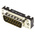 Harting 15 Way Through Hole D-sub Connector Plug, 2.74mm Pitch, with M3 Threaded Inserts