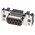 HARTING 9 Way Through Hole D-sub Connector Socket, 2.74mm Pitch, with M3 Threaded Inserts