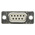 Provertha TMC 9 Way Panel Mount D-sub Connector Socket, 2.77mm Pitch
