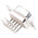 Provertha TMC 9 Way Right Angle Through Hole D-sub Connector Plug, 2.54mm Pitch