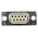 Provertha 9 Way Through Hole D-sub Connector Socket, 2.75mm Pitch
