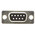 TE Connectivity Amplimite HDP-20 9 Way Cable Mount D-sub Connector Socket