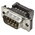 TE Connectivity Amplimite HDF-20 9 Way Right Angle Cable Mount D-sub Connector Plug, 2.76mm Pitch