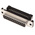 TE Connectivity Amplimite HDF-20 25 Way Right Angle Cable Mount D-sub Connector Socket, 2.77mm Pitch