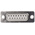 Amphenol FCI 15 Way Panel Mount D-sub Connector Socket, 2.74mm Pitch